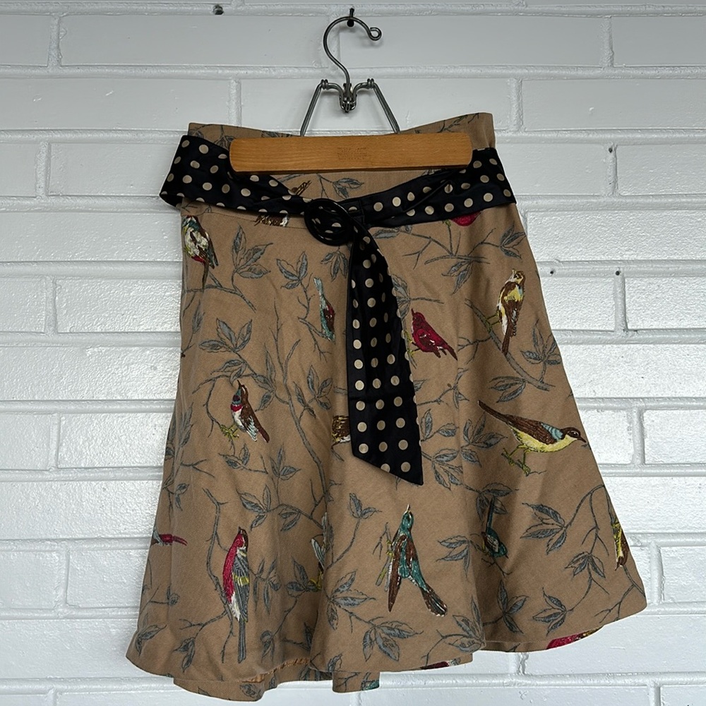 Anthropologie Elevenses Wool Bird Skirt | Size: 0